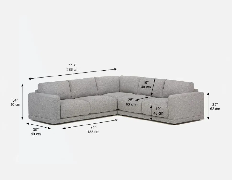 GAETA contemporary sectional sofa