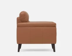 GAMARRA 100% leather contemporary armchair