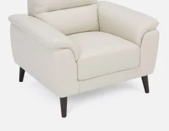 GAMARRA 100% leather contemporary armchair
