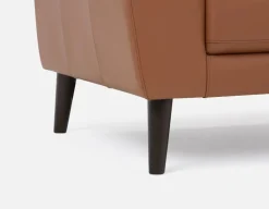 GAMARRA 100% leather contemporary armchair