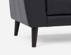 GAMARRA 100% leather contemporary armchair