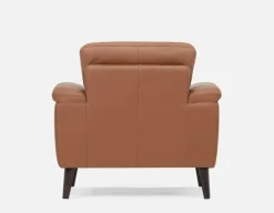 GAMARRA 100% leather contemporary armchair