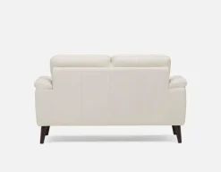 GAMARRA 100% leather modern contemporary loveseat