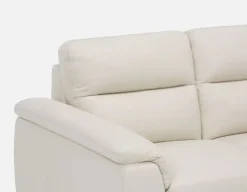 GAMARRA 100% leather modern contemporary loveseat