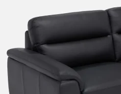 GAMARRA 100% leather modern contemporary loveseat