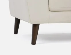 GAMARRA 100% leather modern contemporary loveseat
