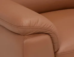 GAMARRA 100% leather modern contemporary loveseat