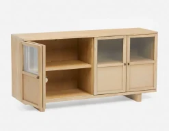 GILLIS modern farmhouse 2-folding doors sideboard