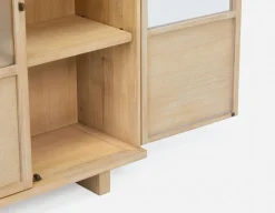 GILLIS modern farmhouse sideboard hutch