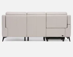 GIRONA 100% leather power reclining right-facing sectional sofa