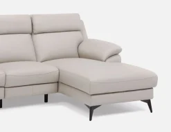 GIRONA 100% leather power reclining right-facing sectional sofa