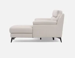 GIRONA 100% leather power reclining right-facing sectional sofa