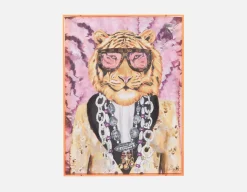 GOLDIE I acrylic shadow box art 45 x 60 cm