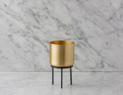 GOLDIO planter with stand 25 cm
