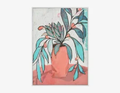 GRO framed hand embellished giclée 50x70cm