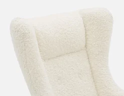 GUYAN faux shearling rocking armchair