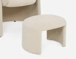 HANCHA modern accent chair with ottoman