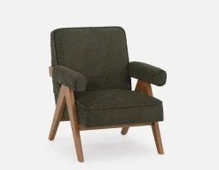 HANCHA modern accent chair with ottoman