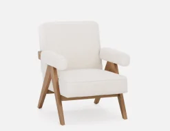 HANCHA modern accent chair with ottoman