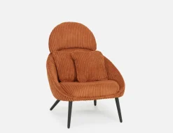 HANCHA modern accent chair with ottoman