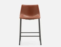 HAYDEN retro-modern counter stool with backrest 61 cm
