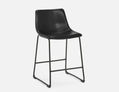HAYDEN retro-modern counter stool with backrest 61 cm