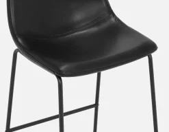 HAYDEN retro-modern counter stool with backrest 61 cm