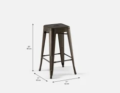 HUDSON iron counter stool 67 cm