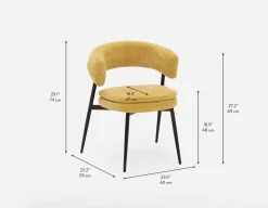 IFRAN modern contemporary dining chair