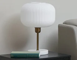 ILIANA table lamp with marble base 43 cm height