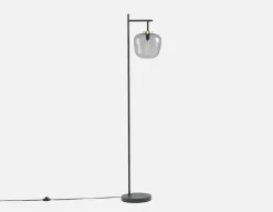 ILLUMI sculptural glass on stem modern floor lamp (61