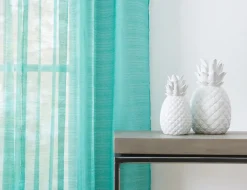 ISLA set of 2 sheer curtain panels