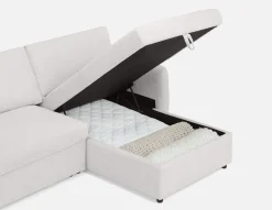 JANICE modern interchangeable storage sectional sofa-bed