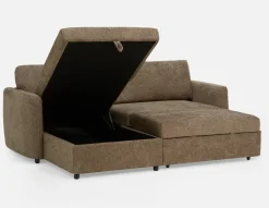 JANICE modern interchangeable storage sectional sofa-bed