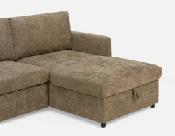 JANICE modern interchangeable storage sectional sofa-bed