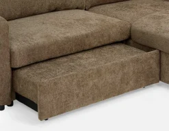 JANICE modern interchangeable storage sectional sofa-bed