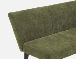 JASON industrial-modern dining corner bench with backrest