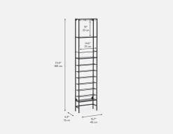 JAZZ contemporary metal wine rack 40x180cm