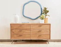 JENSON rosewood 6-drawer dresser