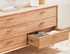 JENSON rosewood 6-drawer dresser