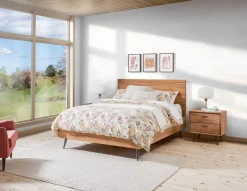 JENSON rosewood queen size bed