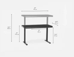 JETSON 2-stage single motor electric desk 120 cm