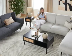 JETT coffee table with storage 110 cm