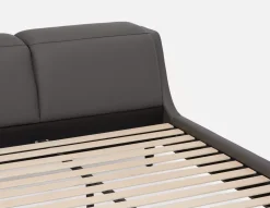 JONNAH leather king size bed