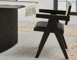 JOSS natural rattan dining armchair