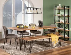 JUDITH contemporary velvet dining chair