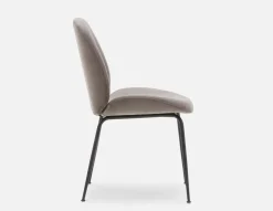 JUDITH contemporary velvet dining chair