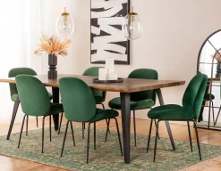 JUDITH contemporary velvet dining chair