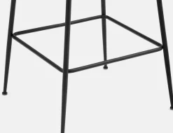JUDITH velvet bar stool with backrest 78 cm