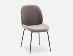 JUDITH velvet counter stool with backrest 68 cm